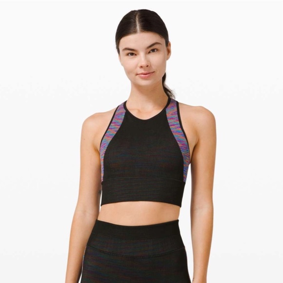 lululemon athletica Other - 6 / EUC Lululemon Love Revealed Bra Black / Rainbow (retired/sunset!)
